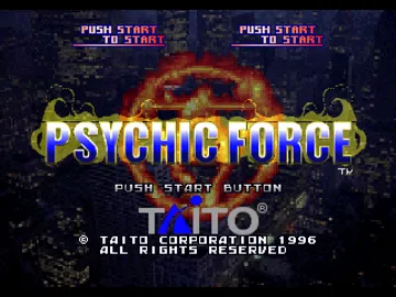 Psychic Force (JP) screen shot title